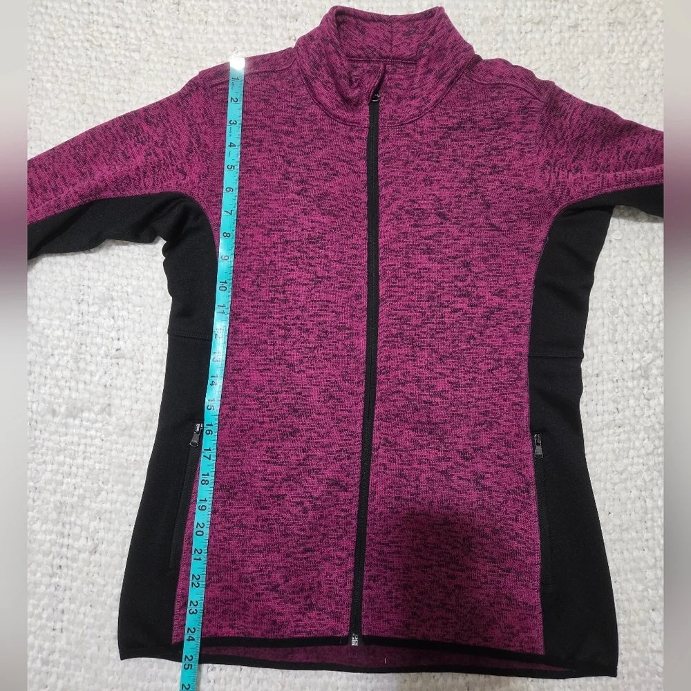 MARC NEW YORK Magenta And Black Zip-Up Activewear Jacket Size Small - Picture 14 of 16
